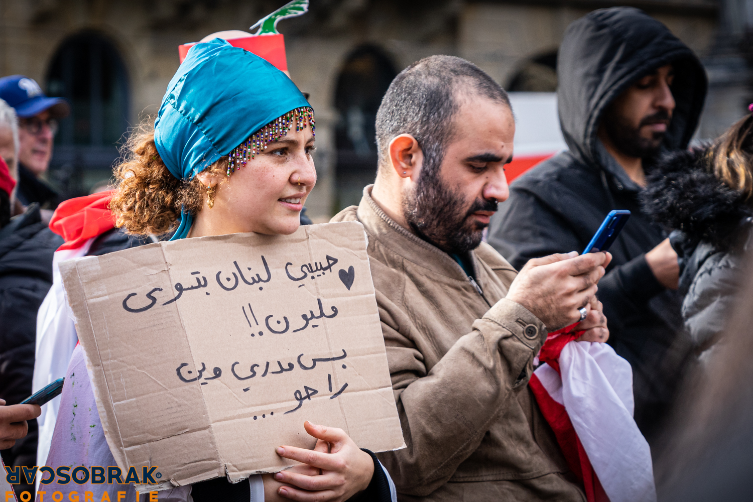 Libanon protest Amsterdam Oscar Brak Fotografie