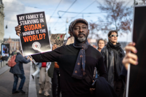 stop the genocide sudan amsterdam oscar brak fotografie