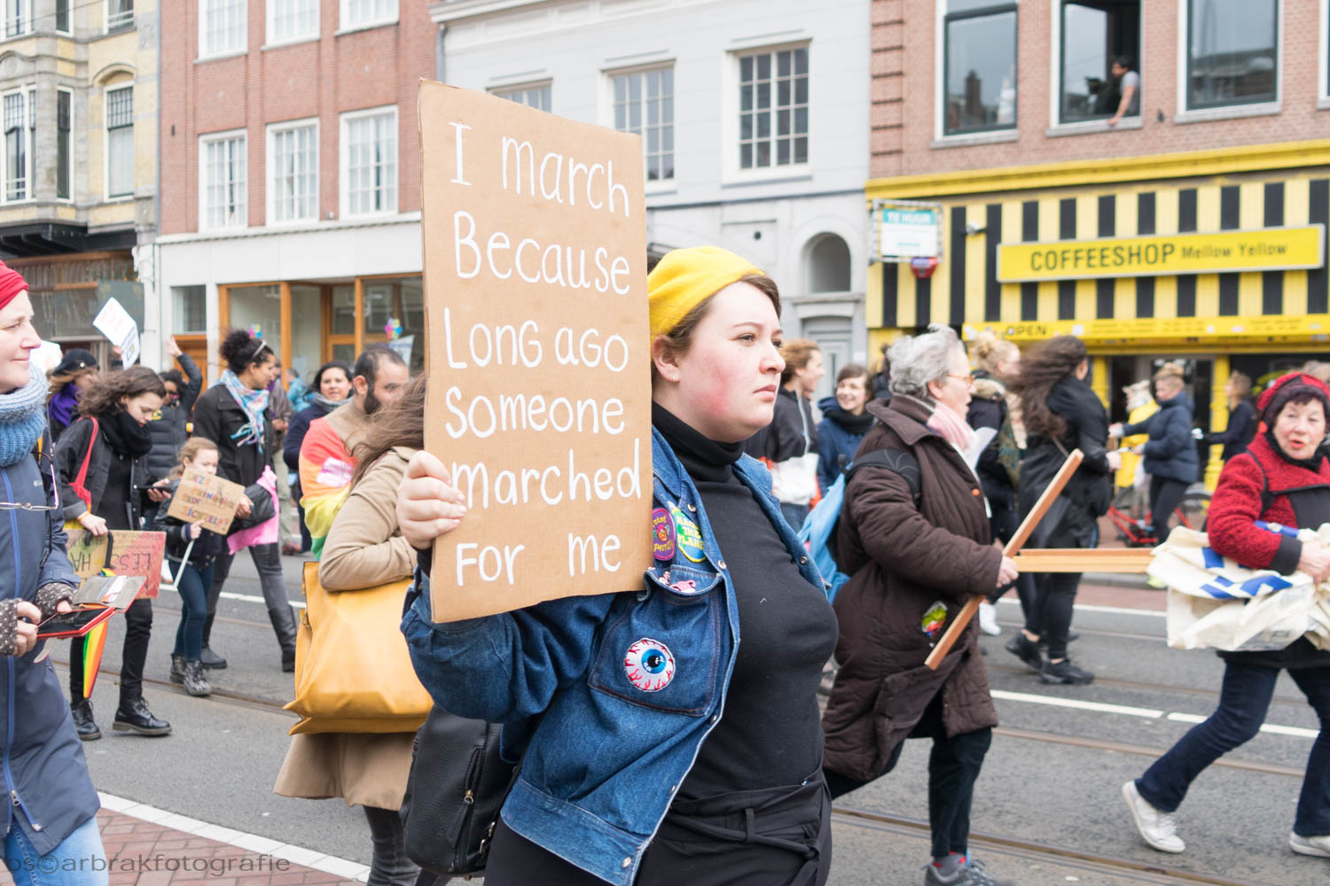 women's rights march amsterdam oscar brak fotografie